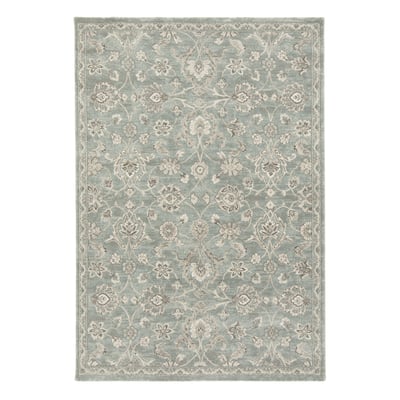 Tapis floral à poils ras très dense et doux CHAMBORD AFK LIVING
