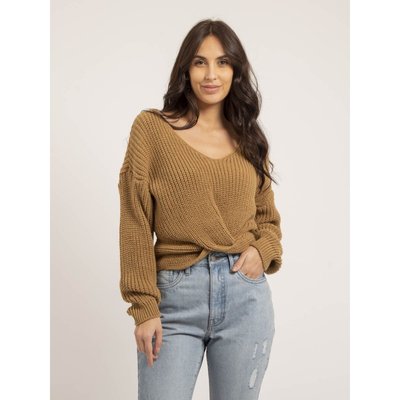 Pull Col V Avec Noeud Kirvina DONA LISA