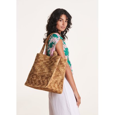 Sac cabas effet raphia LA FEE MARABOUTEE