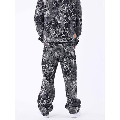 Pantalon en denim unisexe à motif abstrait PROJECT X