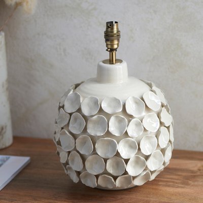 Boryn Table Lamp in Ivory Crackle Glaze SO'HOME