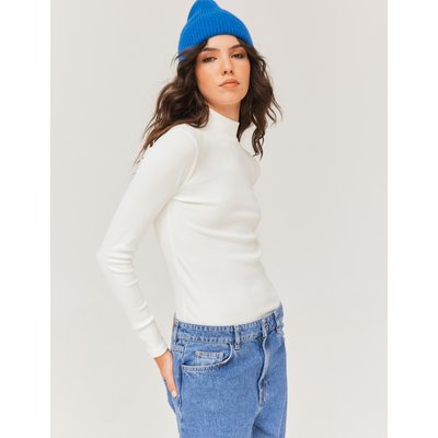T-shirt col montant uni BZB