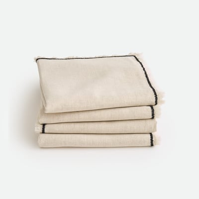 4er-Pack Tischsets Menorca, Leinen/Baumwolle LA REDOUTE INTERIEURS