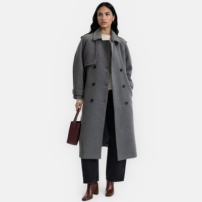 Manteau long, esprit trench LA REDOUTE COLLECTIONS