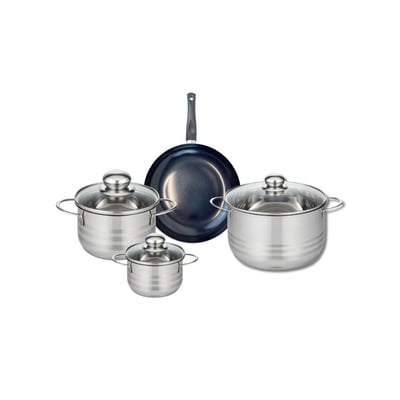 Batterie 1 poêle 20cm + 3 faitouts 12/16/20cm PRIMA BRILLANT ELO