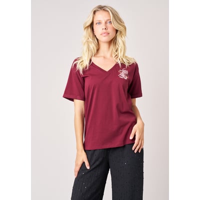 T-shirt regular femme en 100% coton imprimé graphique "fierce and free" ARMELA DEELUXE