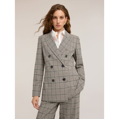 Blazer structuré à motif Prince de Galles MOTIVI