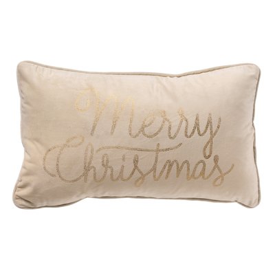 Housse de coussin Merry Christmas - Blanche, 30x50 cm DUTCH DECOR