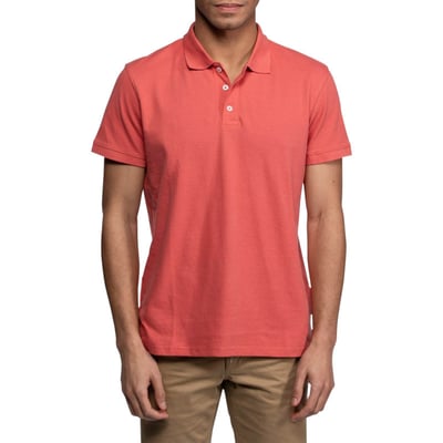 Polo Baytown en coton marine à coupe droite pourvu d'un col boutonné DAYTONA