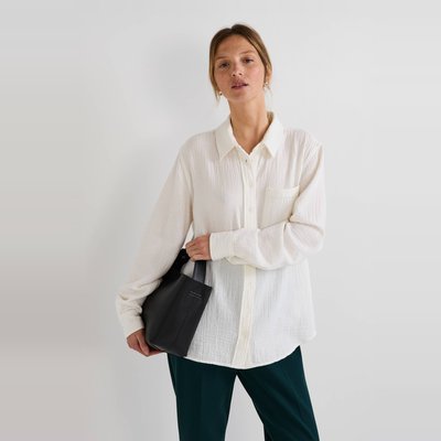 Chemise manches longues unie MONOPRIX