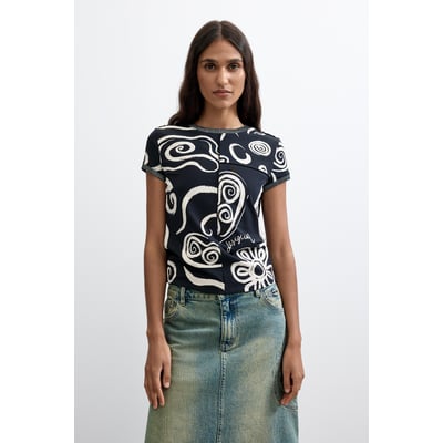 T-shirt imprimé 100 % coton DESIGUAL