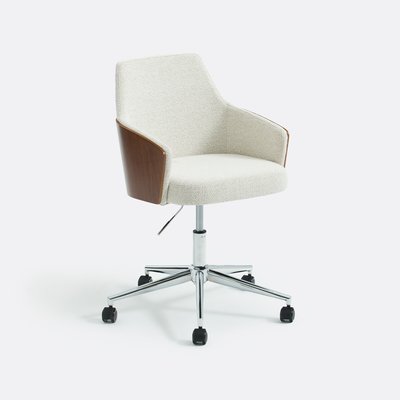 Fauteuil de bureau rotatif tissu bouclette, Jael LA REDOUTE INTERIEURS