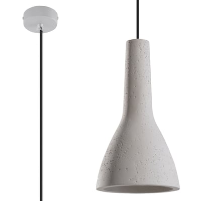 Suspension Béton Gris E27 1 Empoli EDEN