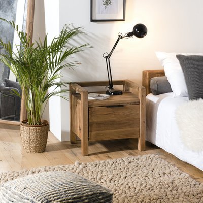 Table de chevet en bois de pin recyclé 1 tiroir DENVER PIER IMPORT
