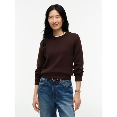 Pull col rond manches longues en coton TOMMY HILFIGER