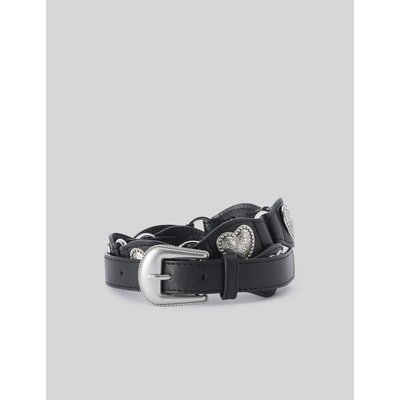 Ceinture western avec coeur en métal BZB