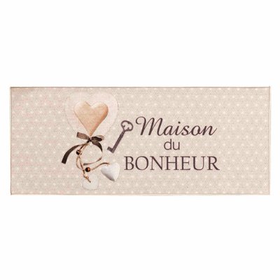 Tapis Multi-usage Modele Maison du bonheur happiness DOUCEUR D'INTÉRIEUR