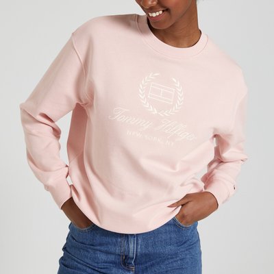 Sweatshirt mit Print vorne, runder Aussschnitt und lange Ärmel TOMMY HILFIGER