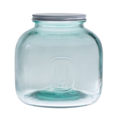Pot en verre recyclé 6 l avec couvercle vissable TABLE PASSION