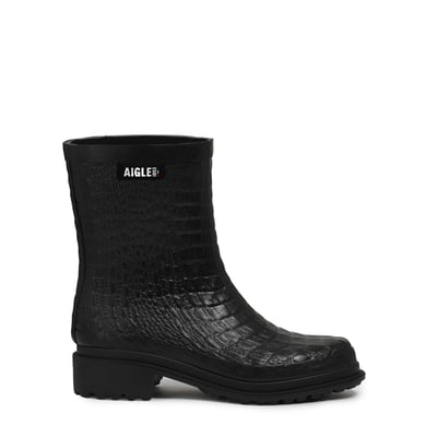 Bottines de pluie imprimé reptile FULFEEL MID AIGLE