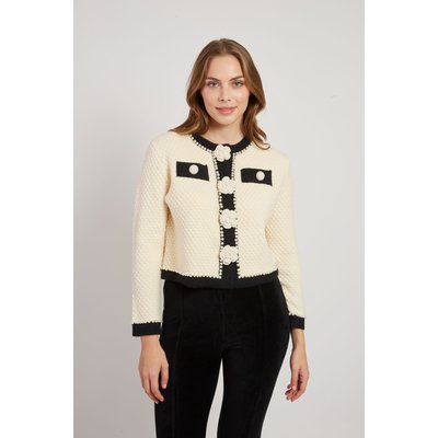 Gilet court élégant avec boutons  DANAELLE DERHY