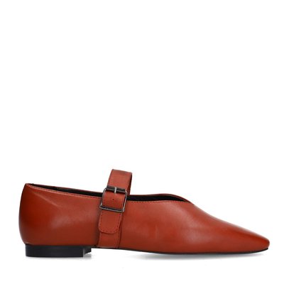 Ballerines en cuir avec boucle SACHA