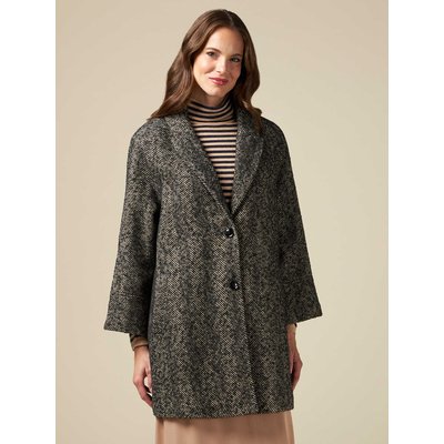 Manteau simple boutonnage à chevrons OLTRE