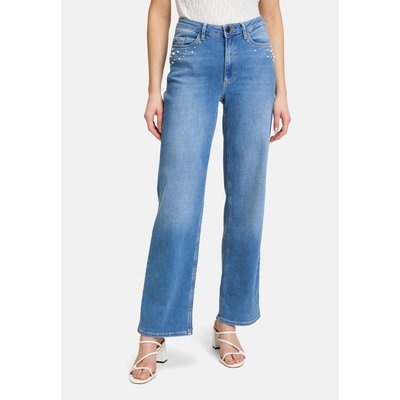 Jean taille haute à perles BETTY & CO
