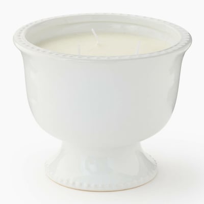 Bougie dans pot, 15,5xH13cm, en céramique MONOPRIX