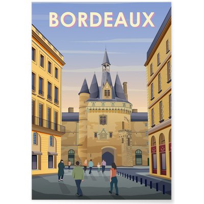 Affiche ville Bordeaux 3 L'AFFICHERIE