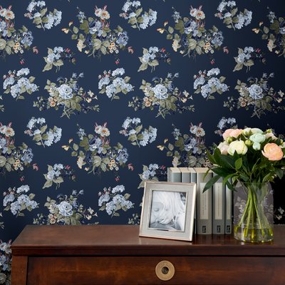 Papier peint Fleurs Rosemore LAURA ASHLEY