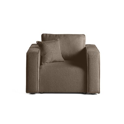 Fauteuil en Tissu velours relief - TOPAZE LISA DESIGN