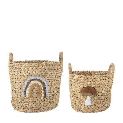 Paniers en jacinthe d'eau (Lot de 2) AGNES BLOOMINGVILLE