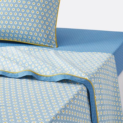 Pop Mozaic 100% Cotton Flat Sheet LA REDOUTE INTERIEURS