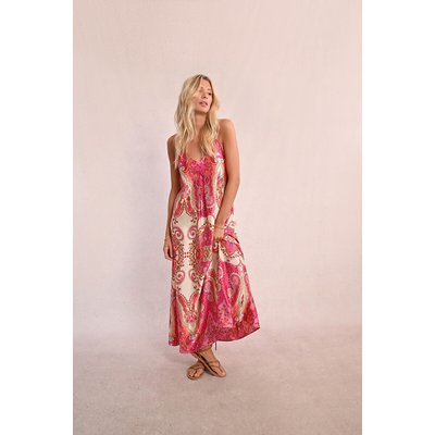 Robe longue imprimée à bretelles MOLLY BRACKEN