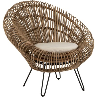 Fauteuil en rotin rond, Brimfield JOLIPA