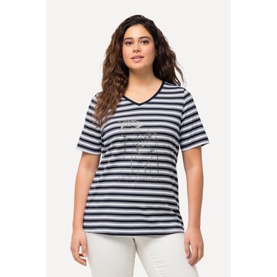 T-shirt à rayures avec animal métallisé ULLA POPKEN