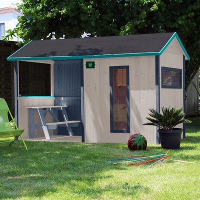 Cabane en bois enfant avec table JAZZ SOULET