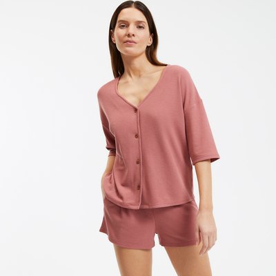 Pyjashort en maille jersey gaufrée LA REDOUTE COLLECTIONS