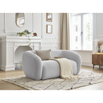 Canapé droit fixe 2 places en tissu lisse, CELINE BOBOCHIC