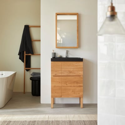 Meuble Salle De Bain en Chêne massif, EASY TIKAMOON
