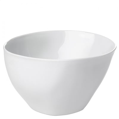 Grand Bol Affamé Porcelaine Blanc Brillant Diam 16 cm TSE ET TSE ASSOCIÉES