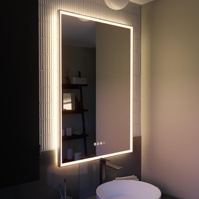 Miroir avec lumières intégrées en verre NEO FRAME SENSEA