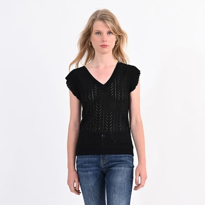 Pull col V à manches courtes MOLLY BRACKEN