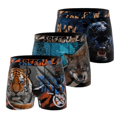 Lot De 3 Boxers Microfibre FREEGUN