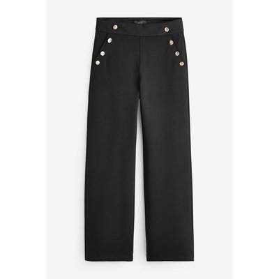 Pantalon large boutonné point de rome NEXT