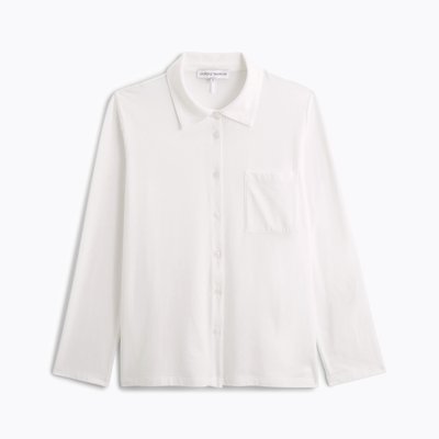 Chemise col classique en jersey, LES BASIQUES LAURENCE TAVERNIER