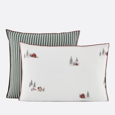 Woodhouse Washed Cotton Pillowcase LA REDOUTE INTERIEURS