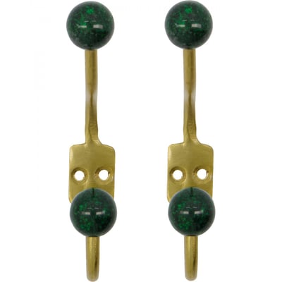 Lot de 2 patères double crochets Ball HOUSE DOCTOR