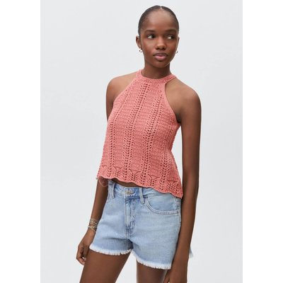 Top maille ajourée MANGO TEEN